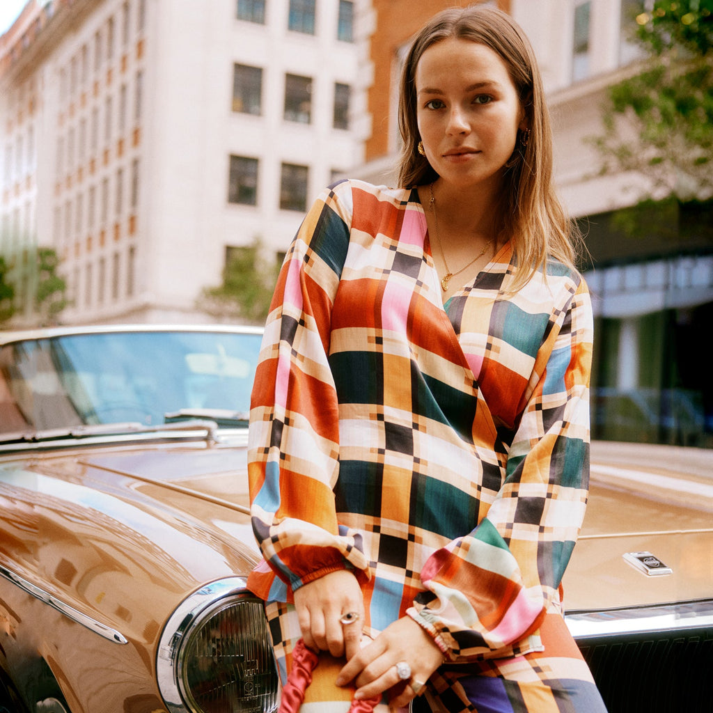  Check Oversized Wrap Top