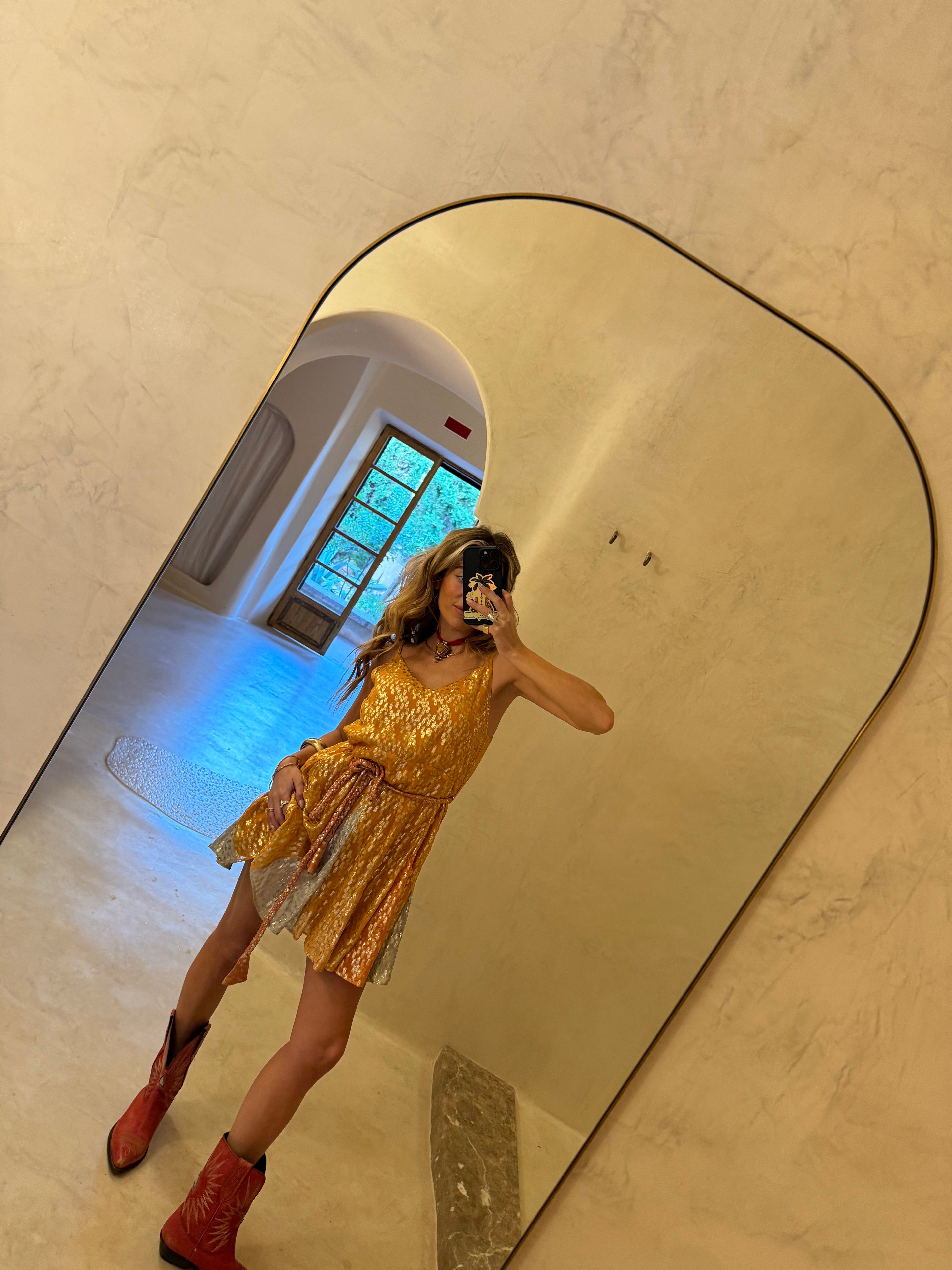 NEVER FULLY DRESSED Desert Sunrise Riri Mini Dress