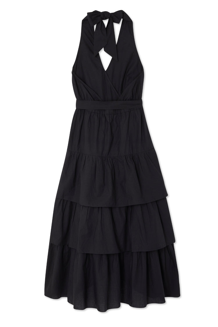 NEVER FULLY DRESSED Black Matilda Wrap Dress