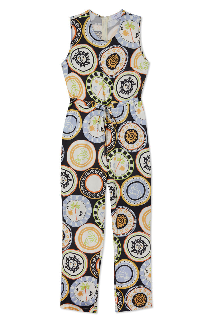 NEVER FULLY DRESSED Black Mosaic Plate Jumpsuit