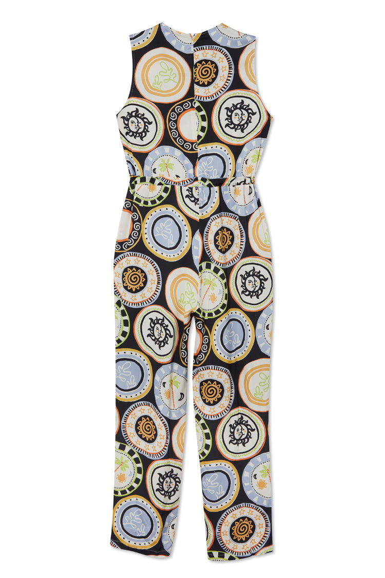 NEVER FULLY DRESSED Black Mosaic Plate Jumpsuit