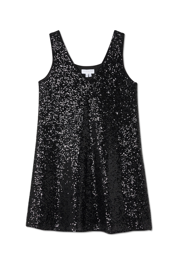 NEVER FULLY DRESSED Black Sequin Mini Ruby Dress