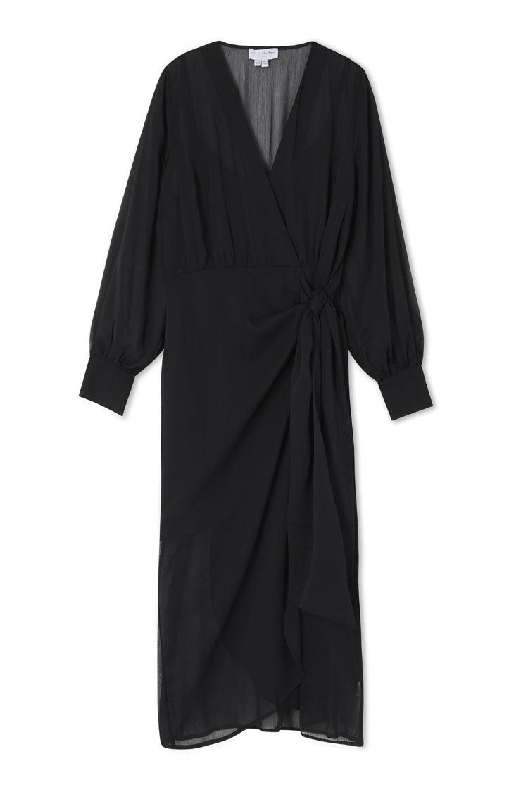 NEVER FULLY DRESSED Black Sheer Midaxi Vienna