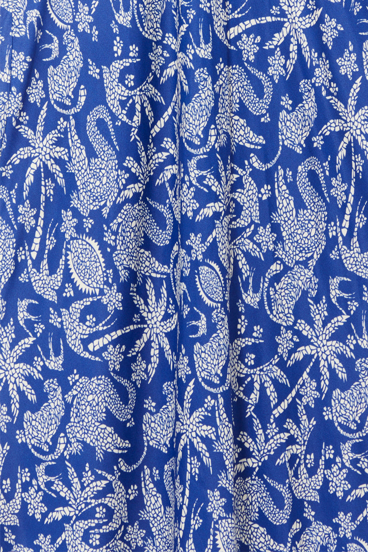 NEVER FULLY DRESSED Blue Mosaic Elodie Dress