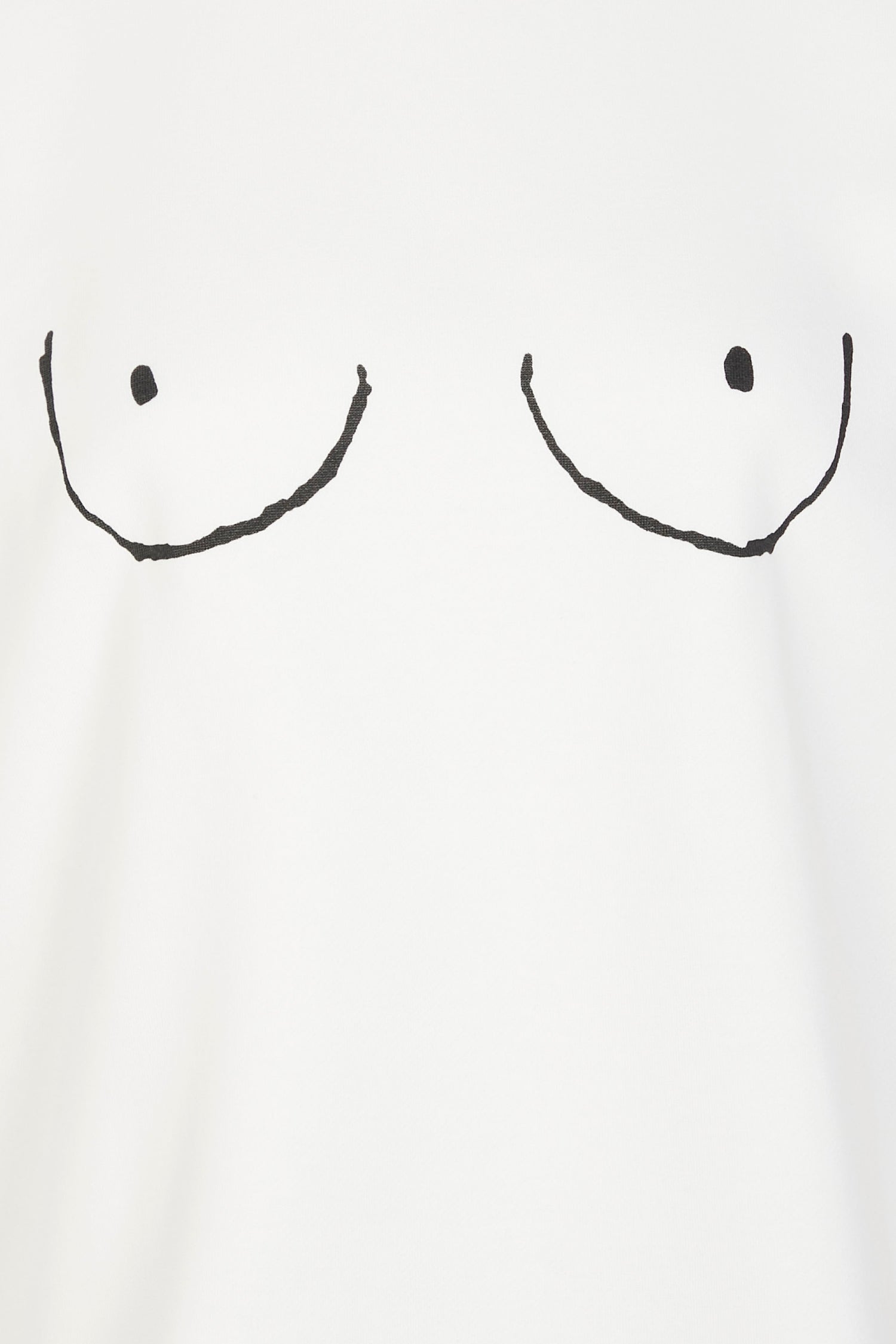  White Boob Sweatshirt