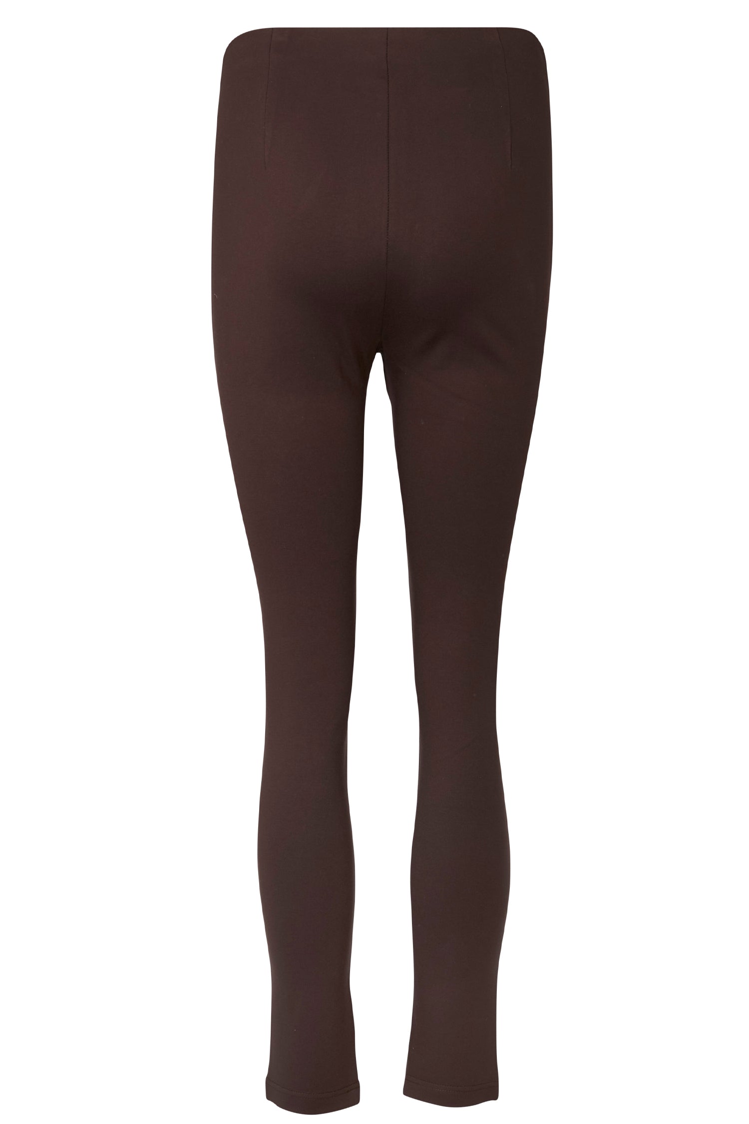  Chocolate Vegan Leather Ponte Leggings