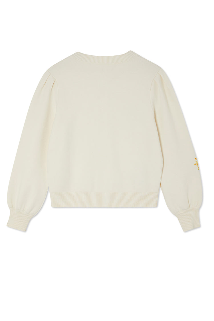 NEVER FULLY DRESSED Cream Mosaic Cardigan