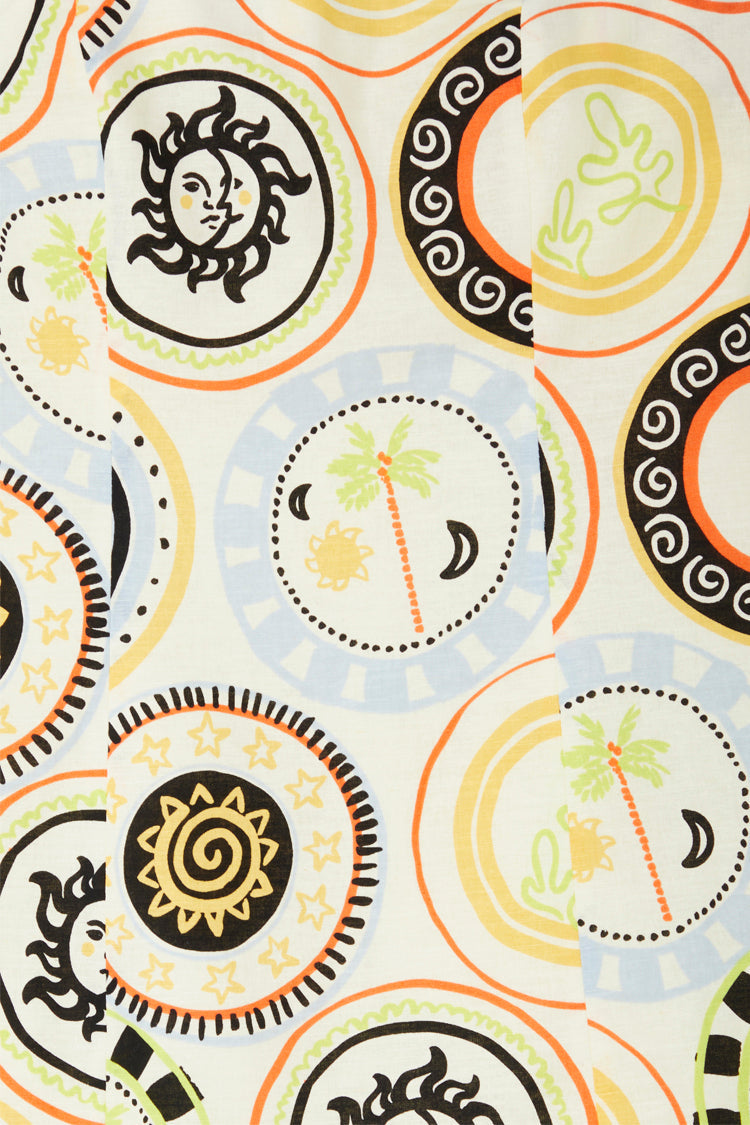 NEVER FULLY DRESSED Cream Mosaic Plate Sol Bandeau Top