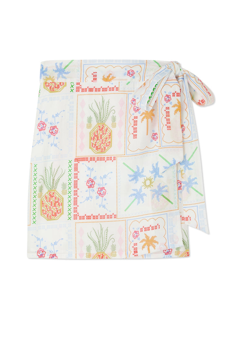 NEVER FULLY DRESSED White Island Mini Jaspre Skirt