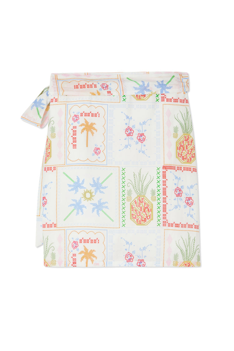 NEVER FULLY DRESSED White Island Mini Jaspre Skirt