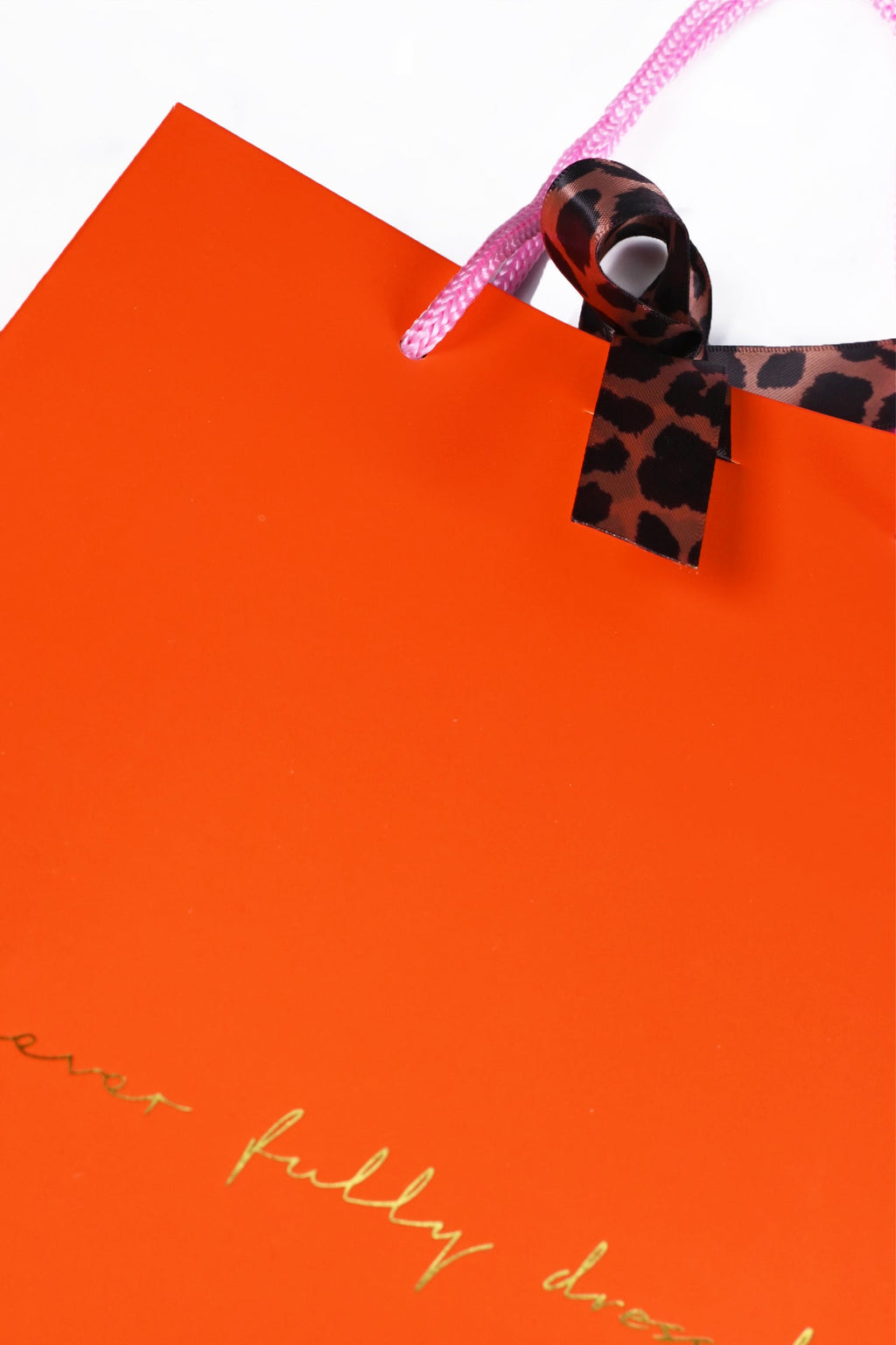 NEVER FULLY DRESSED Orange NFD Gift Bag