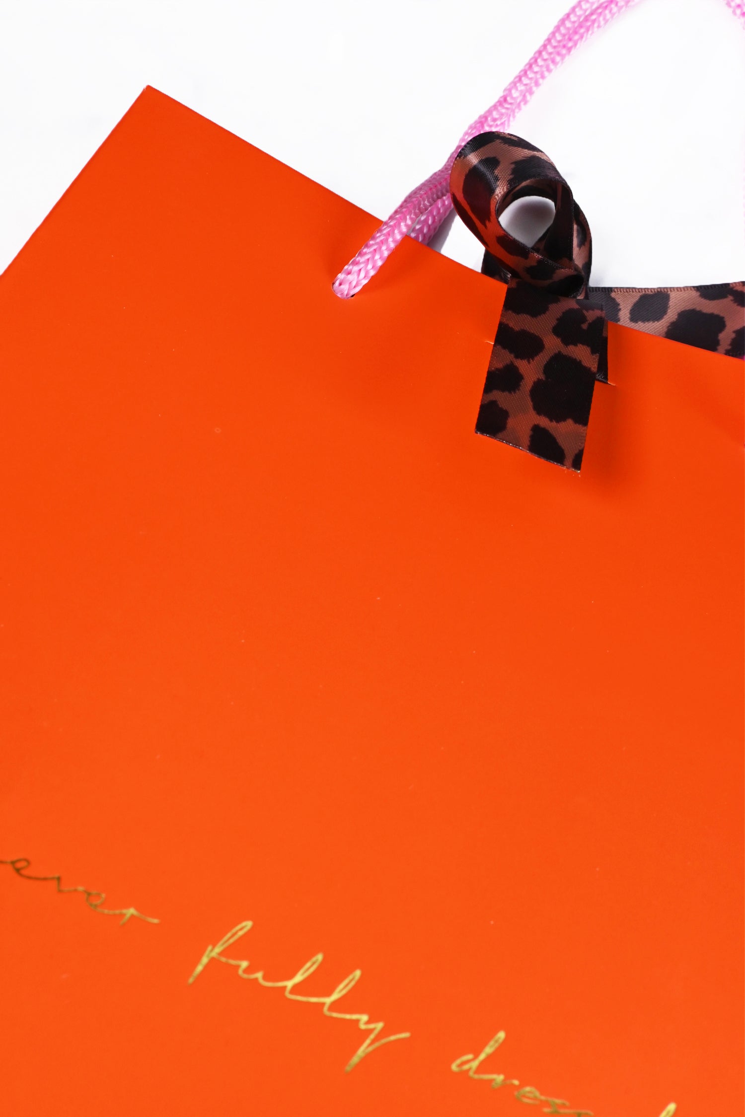NEVER FULLY DRESSED Orange NFD Gift Bag