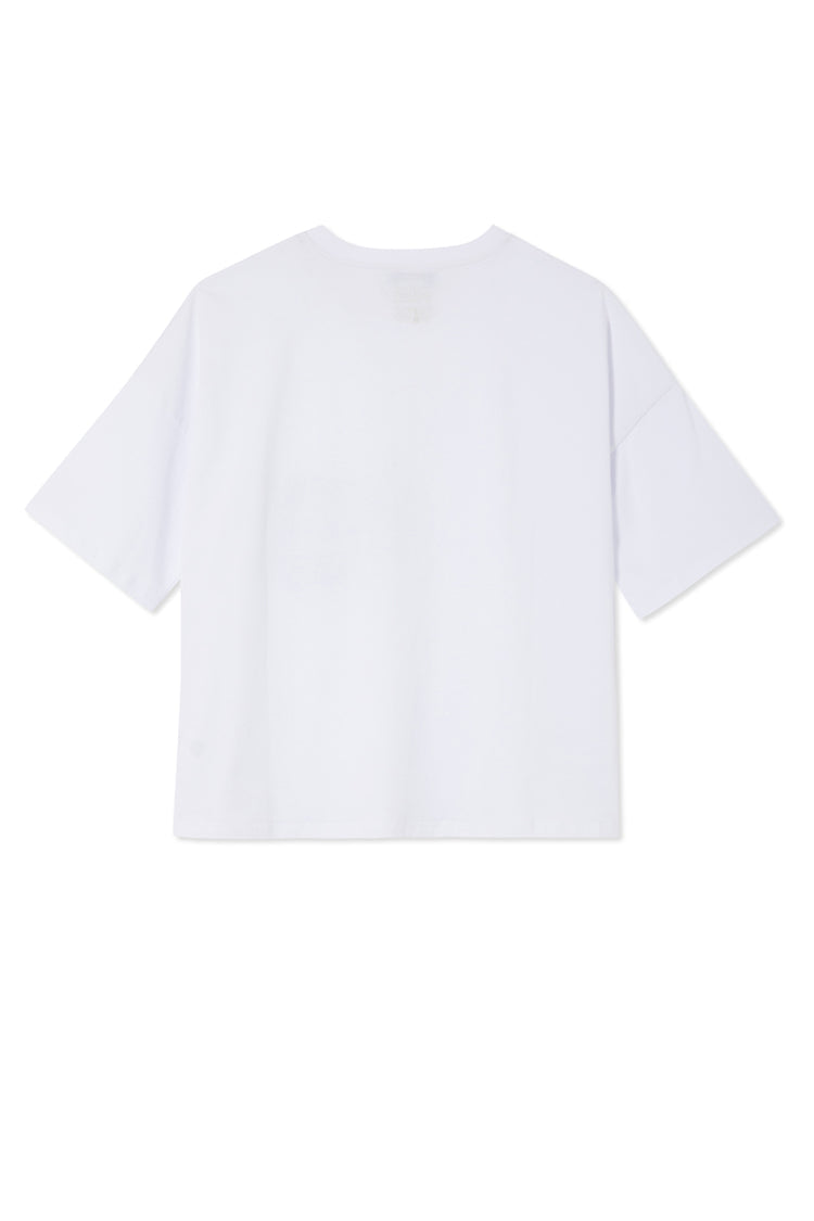 NEVER FULLY DRESSED White Denim Pocket T-shirt