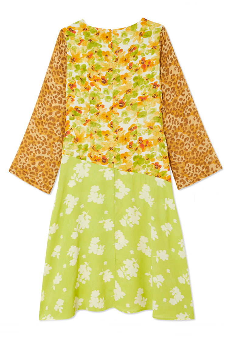NEVER FULLY DRESSED Floral And Leopard Blair Dress