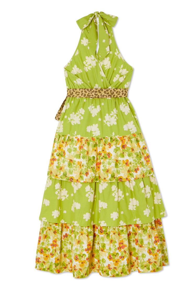 NEVER FULLY DRESSED Floral And Leopard Matilda Wrap Dress