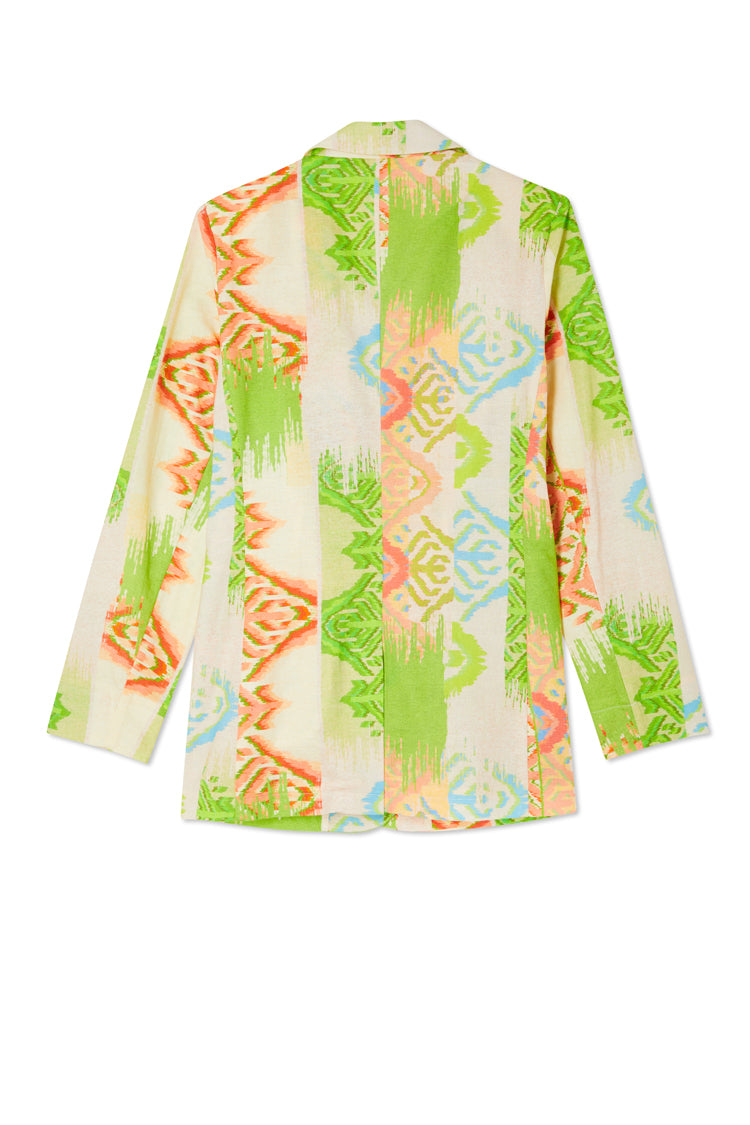 NEVER FULLY DRESSED Green Abstract 22 Blazer