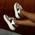 NEVER FULLY DRESSED NFD Leopard And Khaki Trainer