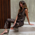  Leopard Jacquard Milo Trousers