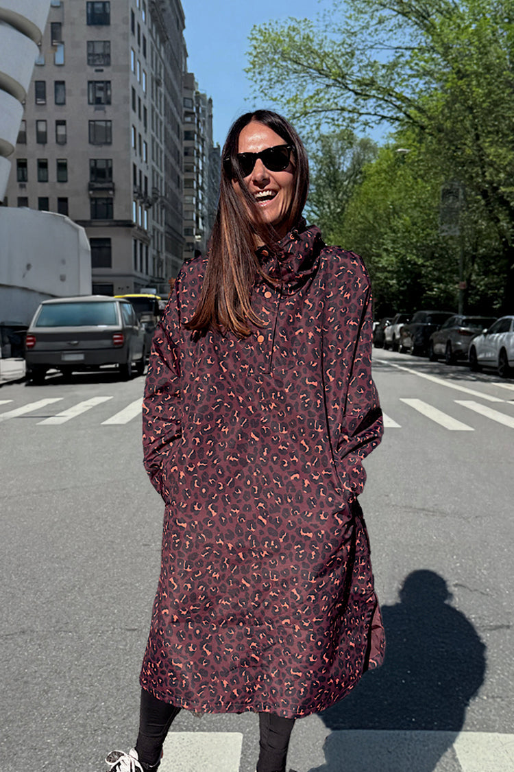 NEVER FULLY DRESSED Leopard Rain Mac