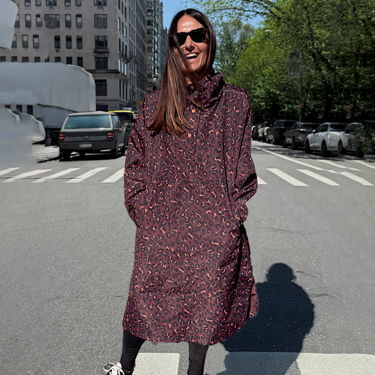 NEVER FULLY DRESSED Leopard Rain Mac