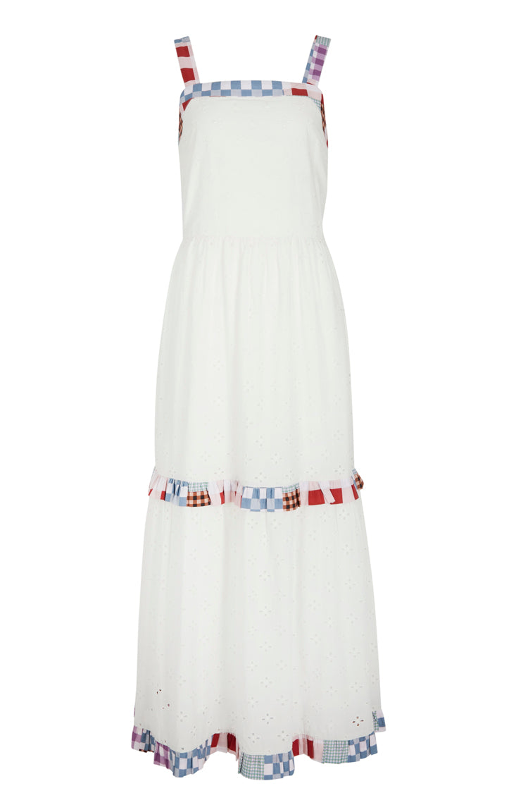  Ivory Clash Check Dress