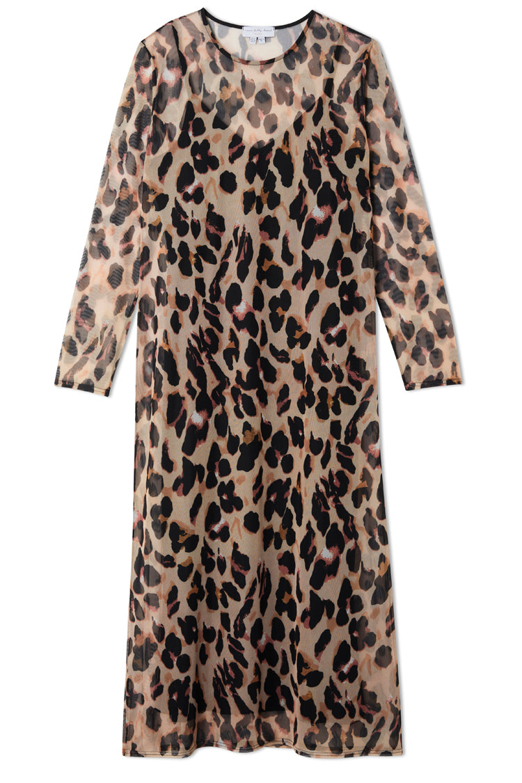 NEVER FULLY DRESSED Leopard Mesh Dress