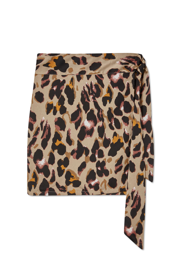 NEVER FULLY DRESSED Leopard Mini Jaspre Skirt Petite
