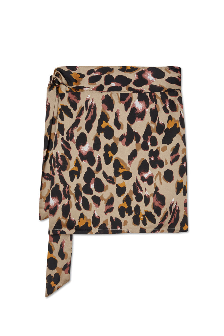 NEVER FULLY DRESSED Leopard Mini Jaspre Skirt Petite