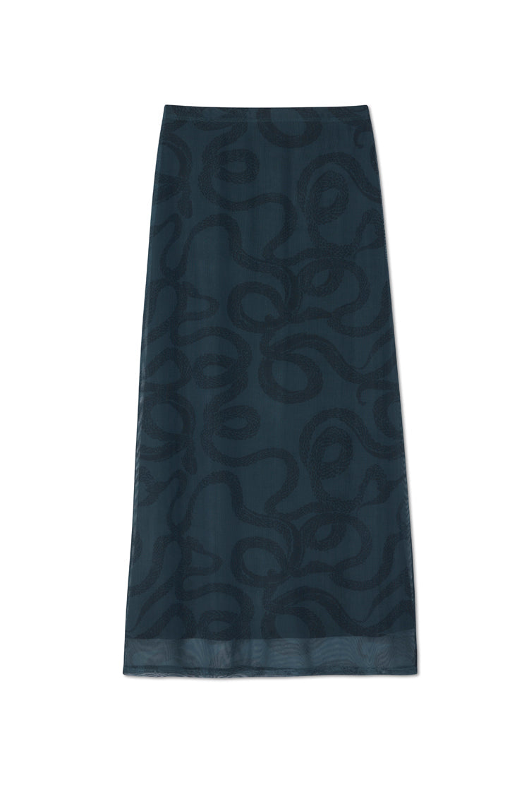  Snake Mesh Skirt