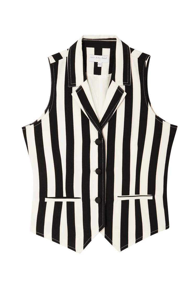  Optic Stripe Waistcoat