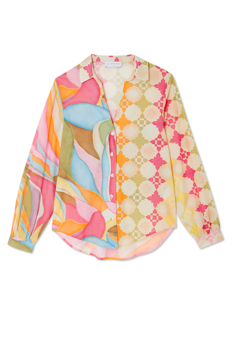 NEVER FULLY DRESSED Multi Abstract Miley Shirt