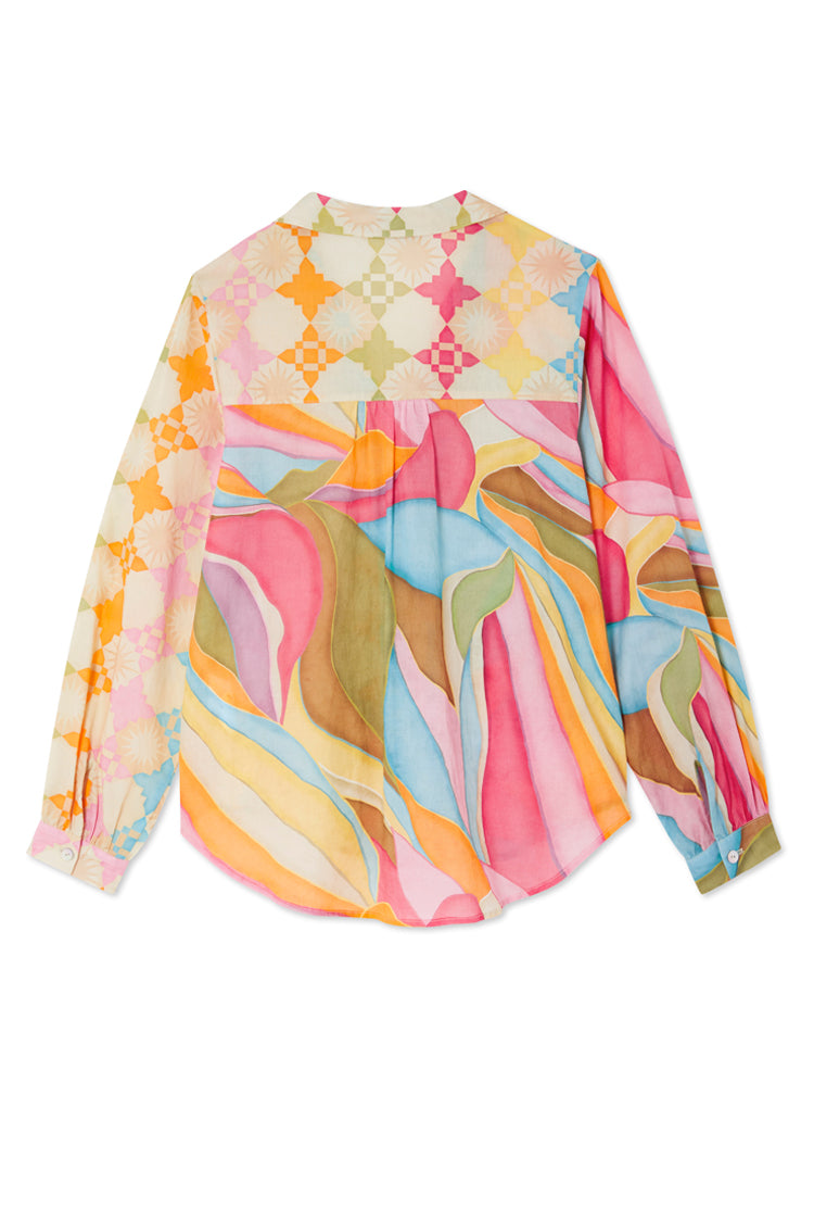 NEVER FULLY DRESSED Multi Abstract Miley Shirt