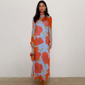 NEVER FULLY DRESSED Blue Poppy Aria Dress Petite
