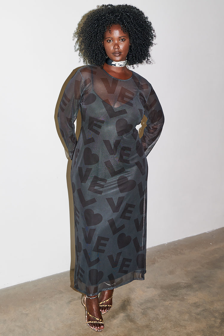 NEVER FULLY DRESSED Paris Love Mesh Dress
