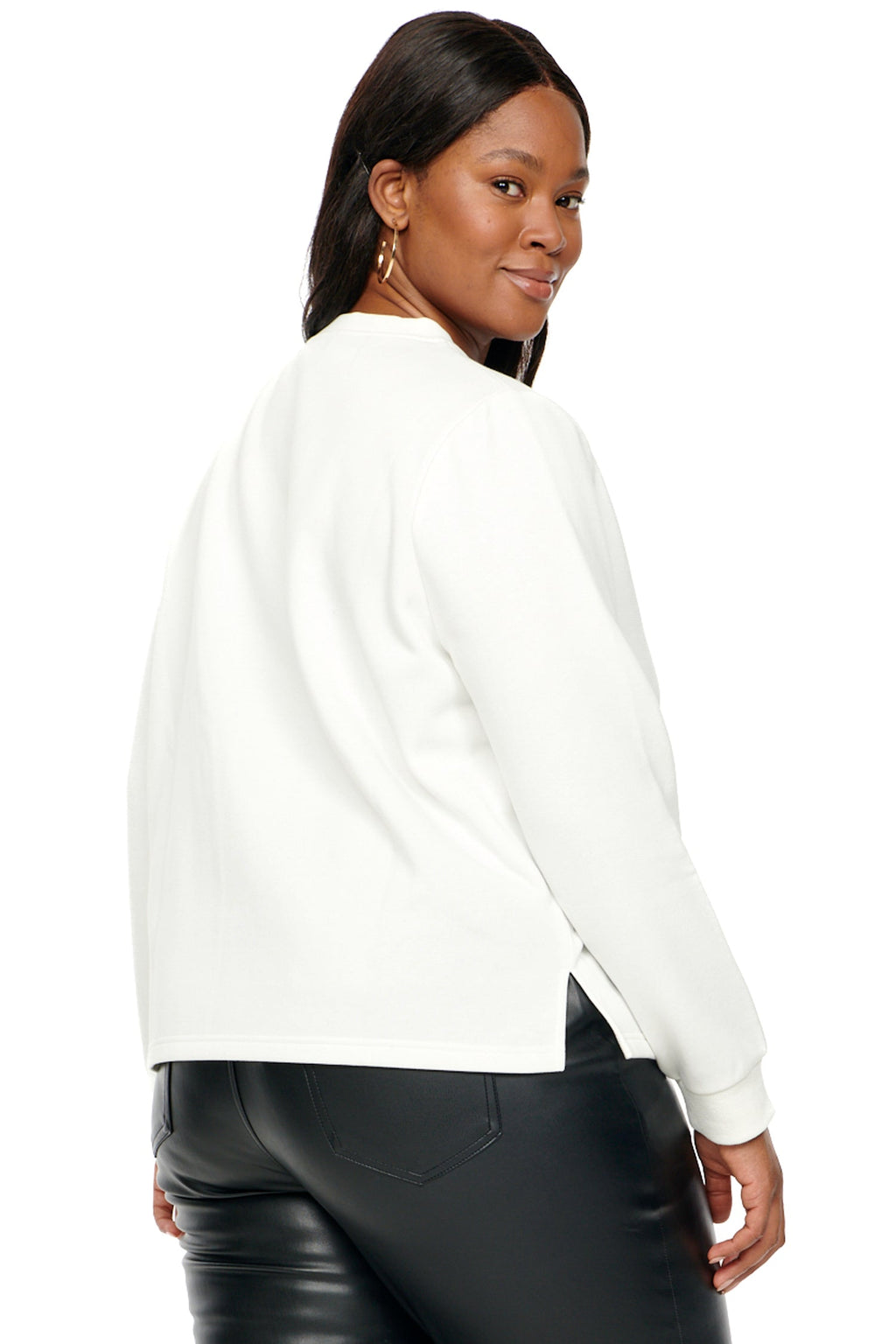  White Boob Sweatshirt