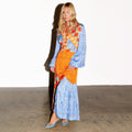  Blue Clash Effie Shirt Dress