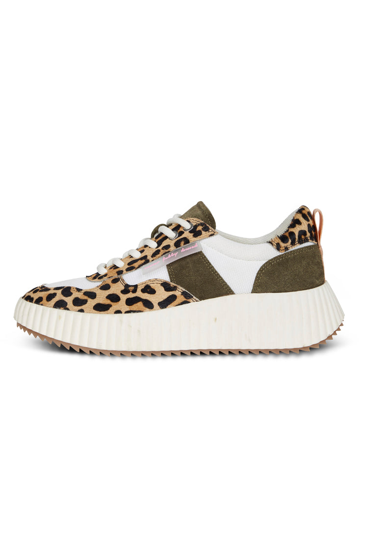 NEVER FULLY DRESSED NFD Leopard And Khaki Trainer