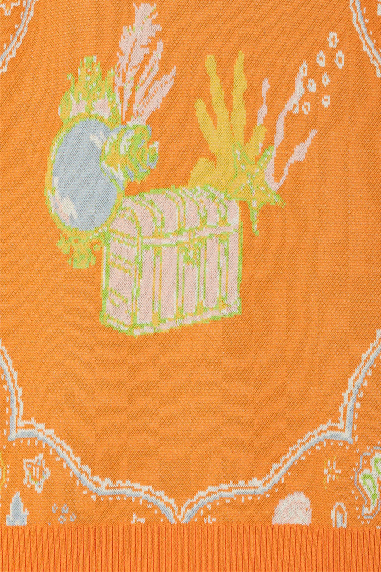  Orange Sealife Dolly Tank Top