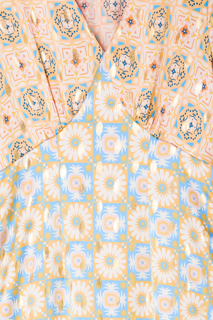 NEVER FULLY DRESSED Pastel Geo Clash Louella Dress