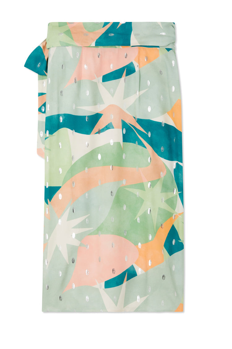 NEVER FULLY DRESSED Sage Lyra Jaspre Wrap Skirt