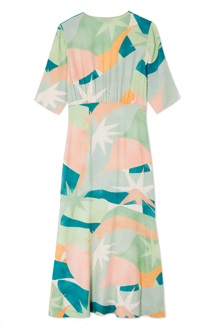 NEVER FULLY DRESSED Sage Lyra Poppy Midi Dress