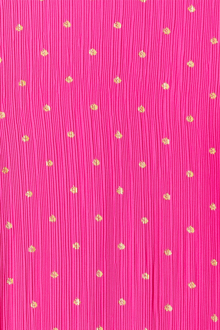 NEVER FULLY DRESSED Pink Bon Plisse Dress