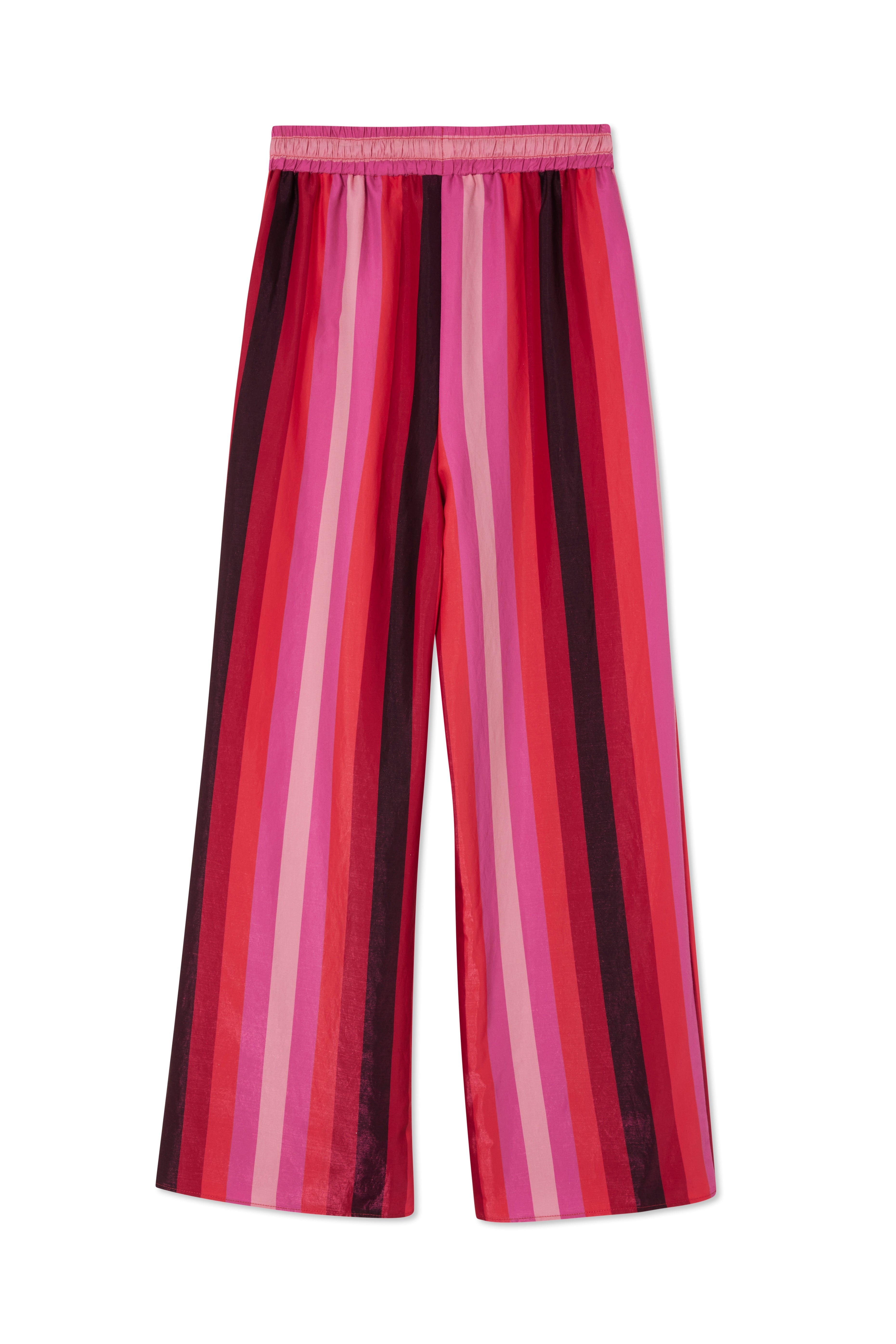 NEVER FULLY DRESSED Pink Stripe Elisa Trousers