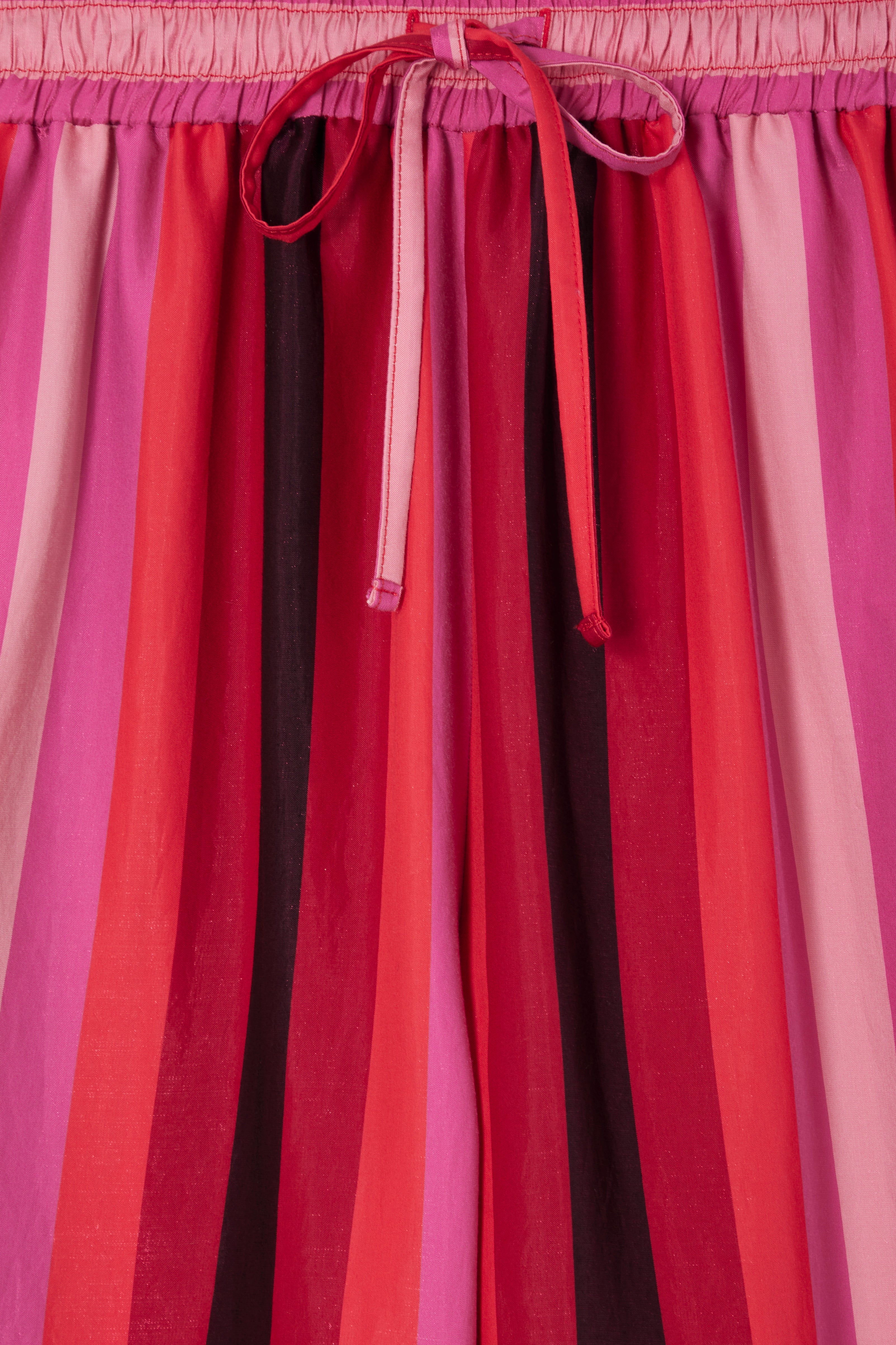 NEVER FULLY DRESSED Pink Stripe Elisa Trousers