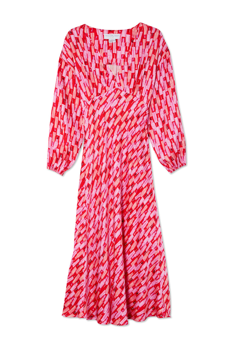NEVER FULLY DRESSED Red Lipstick Emma Dress