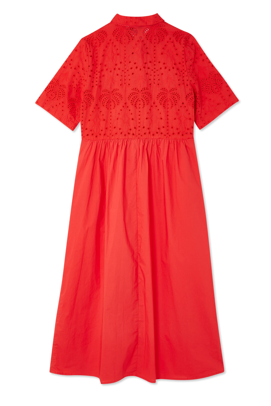 NEVER FULLY DRESSED Red Palm Broderie Hayley Dress