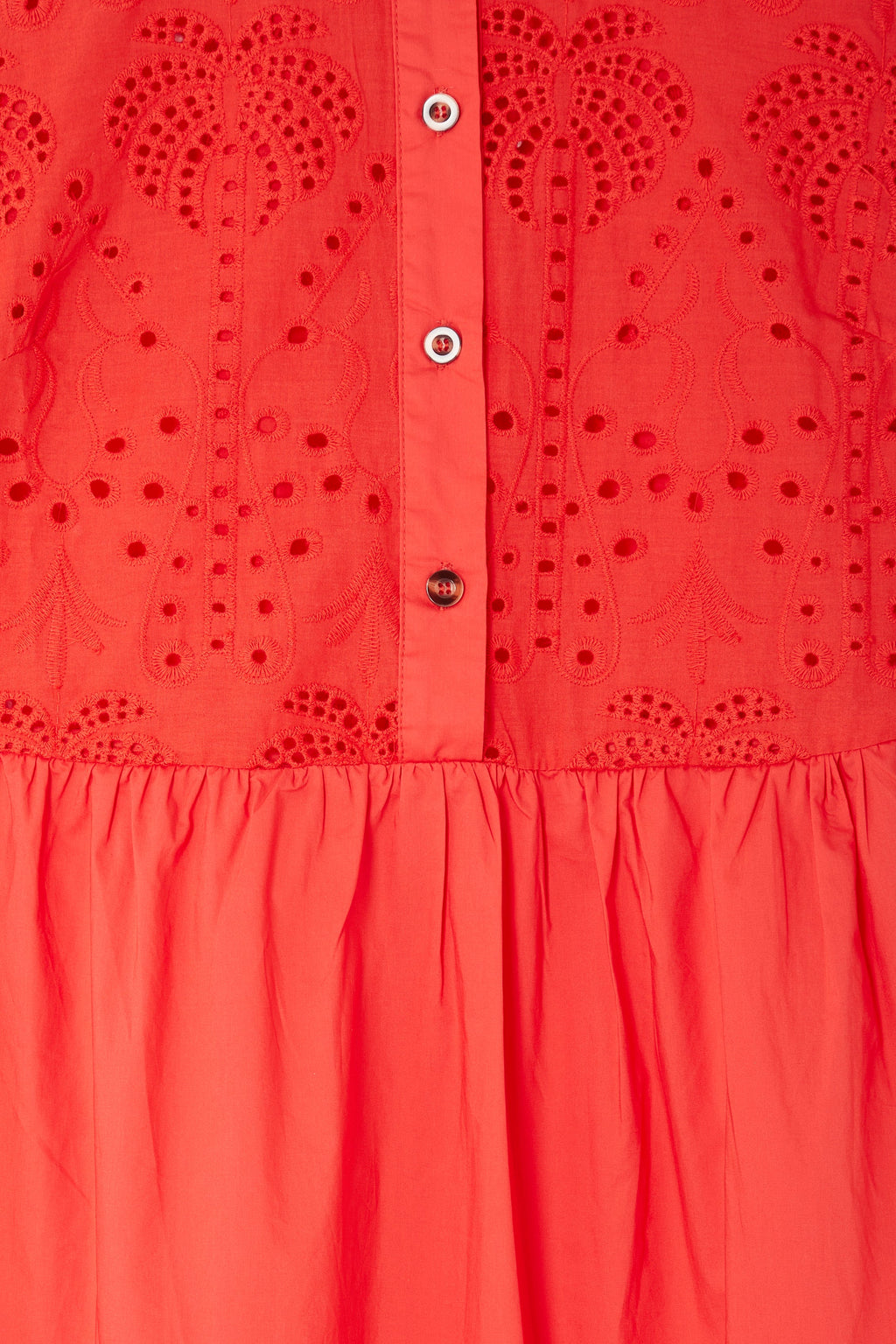 NEVER FULLY DRESSED Red Palm Broderie Hayley Dress