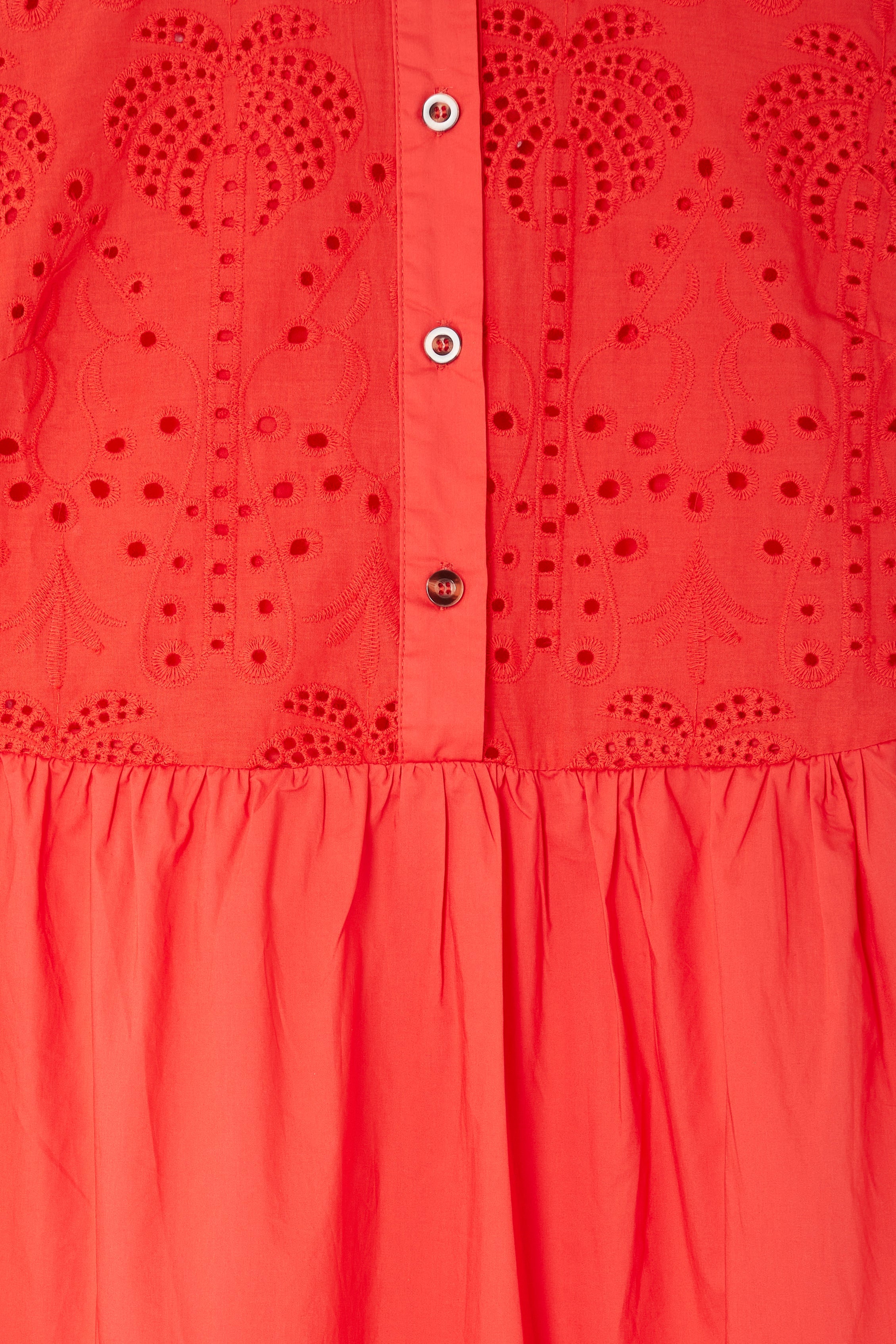 NEVER FULLY DRESSED Red Palm Broderie Hayley Dress