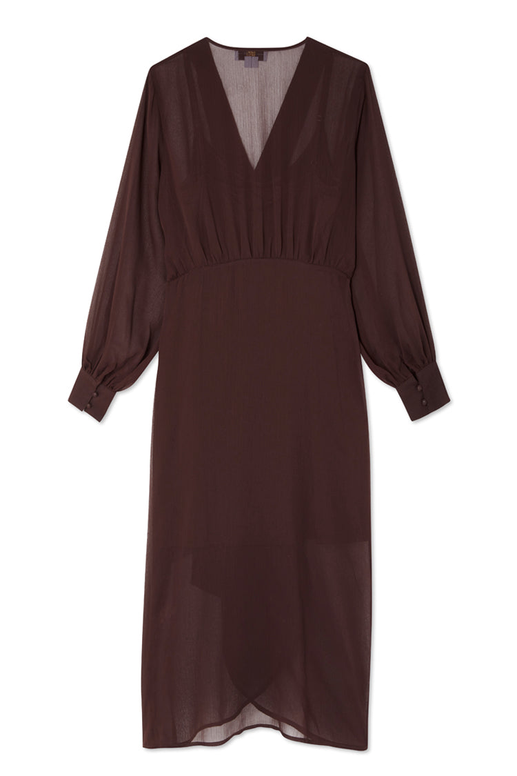 NEVER FULLY DRESSED Coco Sheer Midaxi Vienna Dress