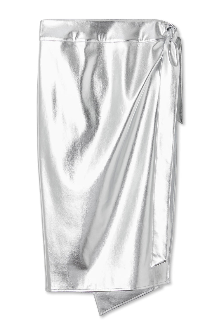 NEVER FULLY DRESSED Silver Vegan Leather Jaspre